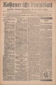 Kostener Kreisblatt: amtliches Ver&ouml;ffentlichungsblatt f&uuml;r den Kreis Kosten 1909.02.27 Jg.44 Nr25
