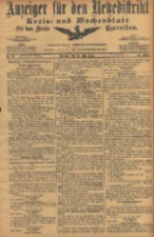 Anzeiger für den Netzedistrikt Kreis- und Wochenblatt für den Kreis Czarnikau 1906.05.22 Jg.54 Nr59