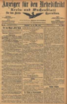 Anzeiger f&uuml;r den Netzedistrikt Kreis- und Wochenblatt f&uuml;r den Kreis Czarnikau 1906.05.26 Jg.54 Nr61