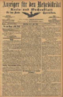Anzeiger f&uuml;r den Netzedistrikt Kreis- und Wochenblatt f&uuml;r den Kreis Czarnikau 1906.06.07 Jg.54 Nr65