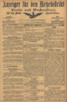 Anzeiger für den Netzedistrikt Kreis- und Wochenblatt für den Kreis Czarnikau 1906.08.02 Jg.54 Nr89