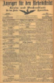 Anzeiger f&uuml;r den Netzedistrikt Kreis- und Wochenblatt f&uuml;r den Kreis Czarnikau 1906.08.14 Jg.54 Nr94