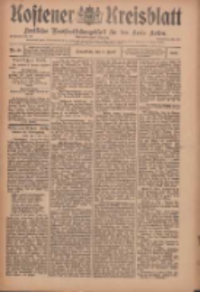 Kostener Kreisblatt: amtliches Ver&ouml;ffentlichungsblatt f&uuml;r den Kreis Kosten 1909.04.03 Jg.44 Nr40