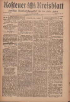 Kostener Kreisblatt: amtliches Veröffentlichungsblatt für den Kreis Kosten 1909.04.03 Jg.44 Nr40