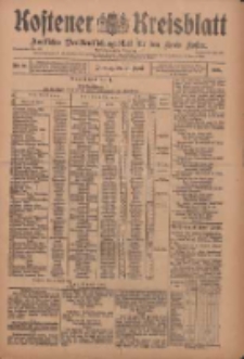 Kostener Kreisblatt: amtliches Ver&ouml;ffentlichungsblatt f&uuml;r den Kreis Kosten 1909.04.27 Jg.44 Nr50