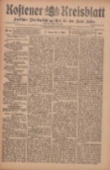 Kostener Kreisblatt: amtliches Ver&ouml;ffentlichungsblatt f&uuml;r den Kreis Kosten 1909.05.04 Jg.44 Nr53