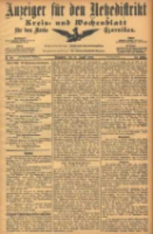 Anzeiger f&uuml;r den Netzedistrikt Kreis- und Wochenblatt f&uuml;r den Kreis Czarnikau 1906.08.18 Jg.54 Nr96