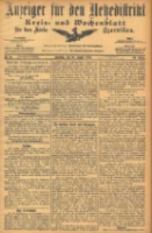 Anzeiger f&uuml;r den Netzedistrikt Kreis- und Wochenblatt f&uuml;r den Kreis Czarnikau 1906.08.21 Jg.54 Nr97