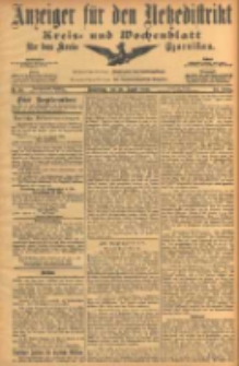 Anzeiger für den Netzedistrikt Kreis- und Wochenblatt für den Kreis Czarnikau 1906.08.23 Jg.54 Nr98