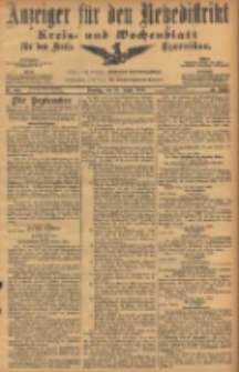 Anzeiger f&uuml;r den Netzedistrikt Kreis- und Wochenblatt f&uuml;r den Kreis Czarnikau 1906.08.28 Jg.54 Nr100