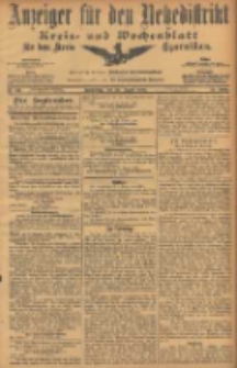 Anzeiger f&uuml;r den Netzedistrikt Kreis- und Wochenblatt f&uuml;r den Kreis Czarnikau 1906.08.30 Jg.54 Nr101