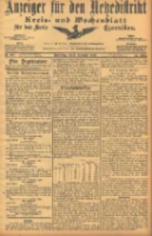 Anzeiger f&uuml;r den Netzedistrikt Kreis- und Wochenblatt f&uuml;r den Kreis Czarnikau 1906.09.06 Jg.54 Nr104