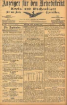 Anzeiger für den Netzedistrikt Kreis- und Wochenblatt für den Kreis Czarnikau 1906.09.06 Jg.54 Nr104