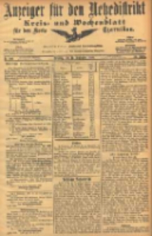 Anzeiger für den Netzedistrikt Kreis- und Wochenblatt für den Kreis Czarnikau 1906.09.11 Jg.54 Nr106