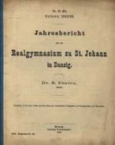 Bericht über die [...] St. Johannis-Schule, [...]