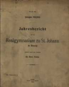 Bericht über die [...] St. Johannis-Schule, [...]