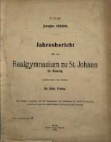 Bericht über die [...] St. Johannis-Schule, [...]