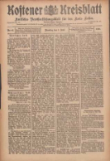 Kostener Kreisblatt: amtliches Ver&ouml;ffentlichungsblatt f&uuml;r den Kreis Kosten 1909.06.01 Jg.44 Nr65