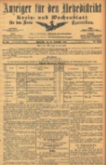 Anzeiger f&uuml;r den Netzedistrikt Kreis- und Wochenblatt f&uuml;r den Kreis Czarnikau 1906.09.27 Jg.54 Nr113