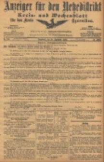 Anzeiger f&uuml;r den Netzedistrikt Kreis- und Wochenblatt f&uuml;r den Kreis Czarnikau 1906.09.29 Jg.54 Nr114