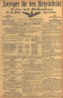 Anzeiger für den Netzedistrikt Kreis- und Wochenblatt für den Kreis Czarnikau 1906.10.06 Jg.54 Nr117