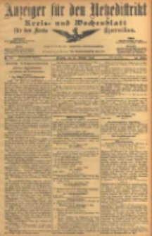 Anzeiger f&uuml;r den Netzedistrikt Kreis- und Wochenblatt f&uuml;r den Kreis Czarnikau 1906.10.16 Jg.54 Nr121