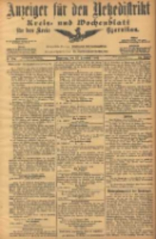 Anzeiger für den Netzedistrikt Kreis- und Wochenblatt für den Kreis Czarnikau 1906.11.15 Jg.54 Nr134
