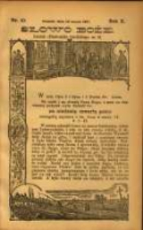 Słowo Boże: dodatek do Przewodnika Katolickiego R.10. 1907 Nr.10