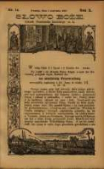 Słowo Boże: dodatek do Przewodnika Katolickiego R.10. 1907 Nr.14