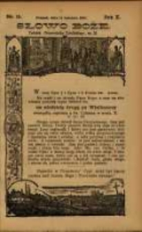 Słowo Boże: dodatek do Przewodnika Katolickiego R.10. 1907 Nr.15