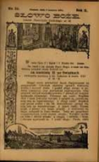 Słowo Boże: dodatek do Przewodnika Katolickiego R.10. 1907 Nr.22
