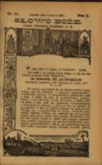 Słowo Boże: dodatek do Przewodnika Katolickiego R.10. 1907 Nr.23