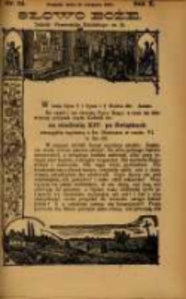 Słowo Boże: dodatek do Przewodnika Katolickiego R.10. 1907 Nr.34