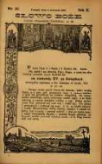 Słowo Boże: dodatek do Przewodnika Katolickiego R.10. 1907 Nr.35
