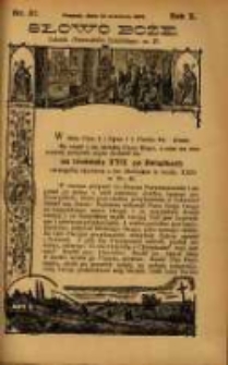 Słowo Boże: dodatek do Przewodnika Katolickiego R.10. 1907 Nr.37