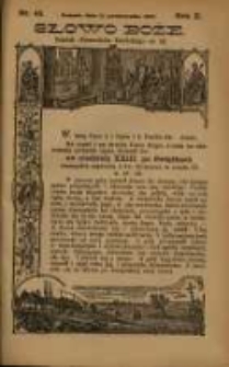Słowo Boże: dodatek do Przewodnika Katolickiego R.10. 1907 Nr.43
