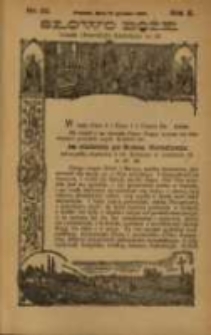 Słowo Boże: dodatek do Przewodnika Katolickiego R.10. 1907 Nr.52