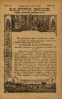 Słowo Boże: dodatek do Przewodnika Katolickiego R.9. 1906 Nr.24