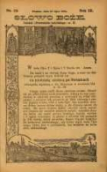 Słowo Boże: dodatek do Przewodnika Katolickiego R.9. 1906 Nr.29