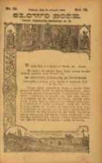 Słowo Boże: dodatek do Przewodnika Katolickiego R.9. 1906 Nr.33