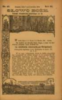 Słowo Boże: dodatek do Przewodnika Katolickiego R.9. 1906 Nr.40