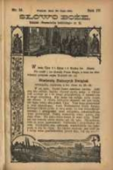 Słowo Boże: dodatek do Przewodnika Katolickiego R.4. 1901 Nr.21