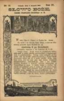 Słowo Boże: dodatek do Przewodnika Katolickiego R.4. 1901 Nr.31