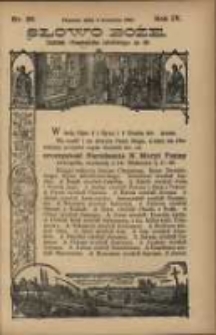 Słowo Boże: dodatek do Przewodnika Katolickiego R.4. 1901 Nr.36