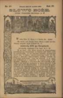 Słowo Boże: dodatek do Przewodnika Katolickiego R.4. 1901 Nr.37