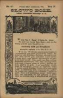 Słowo Boże: dodatek do Przewodnika Katolickiego R.4. 1901 Nr.40