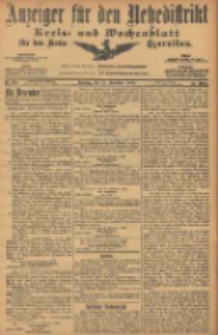 Anzeiger für den Netzedistrikt Kreis- und Wochenblatt für den Kreis Czarnikau 1906.11.24 Jg.54 Nr137