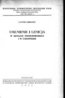 Usilnienie i lenicja w językach indoeuropejskich i w ugrofińskim