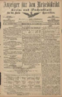 Anzeiger für den Netzedistrikt Kreis- und Wochenblatt für den Kreis Czarnikau 1907.04.18 Jg.55 Nr45