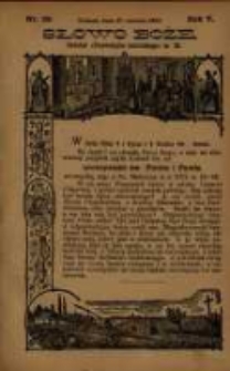 Słowo Boże: dodatek do Przewodnika Katolickiego R.5. 1902 Nr.26